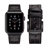 Correa de Cuero Negro Apple Watch 38/40/41 mm