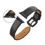 Correa de Cuero Negro Apple Watch 38/40/41 mm