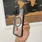 Case MagSafe Negro-Transparente iPhone 15 Plus