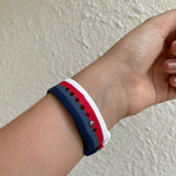 Correa de Silicona Azul-Rojo Apple Watch 42/44/45/49 mm