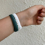 Correa Silicona Verde-Blanco Apple Watch 38/40/41 mm
