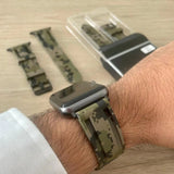 Correa Silicona Camouflage Verde-Negro Apple Watch 38/40/41 mm