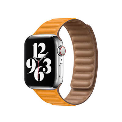 Correa de Cuero Magnética eslabones Apple Watch 42/44/45/49 mm