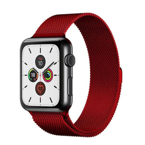 Milanese Loop Rojo iWatch 42-44-45-49 mm