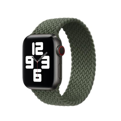 Pulso Solo Loop Nylon verde militar iWatch 38-40-41mm