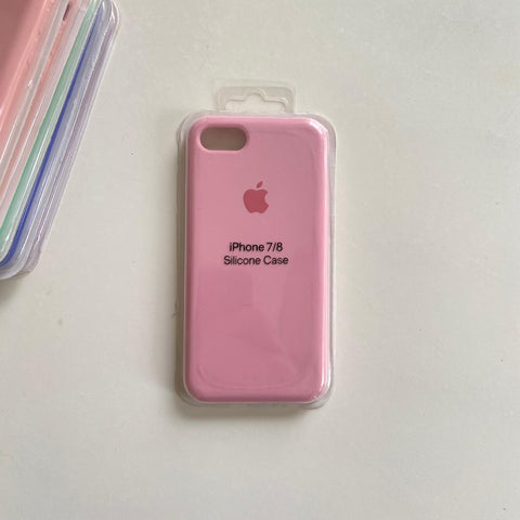 Silicone Case Rosado iPhone 7/8 y SE 2020 (Cerrado)
