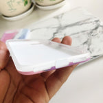 Marmol Case silicona Rosado Y Morado iPhone 7/8 y SE 2020
