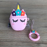 Protector Pink Unicorn para AirPods 1/2