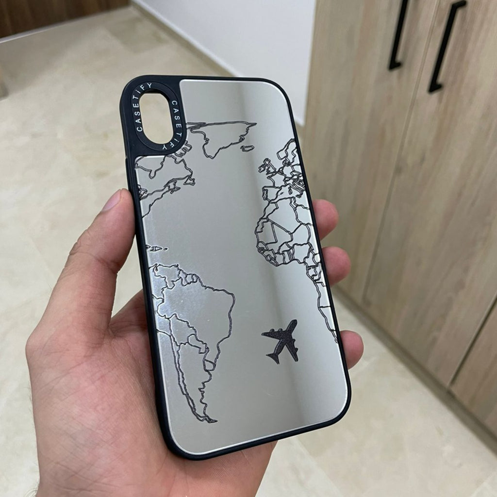 CARCASA IPHONE X/XS ESPEJO CON BRILLOS