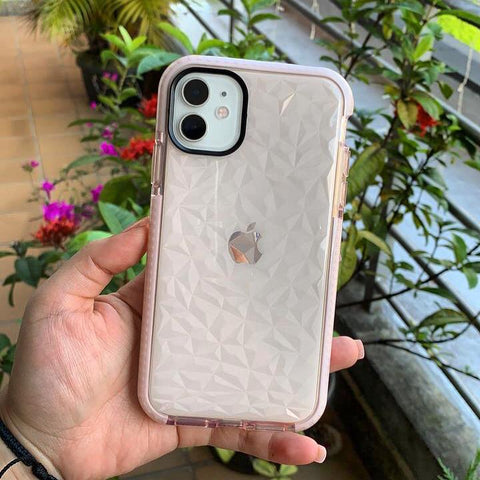 Bumper Case Diamond Rosado Iphone 12/12 Pro